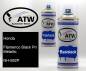 Preview: Honda, Flamenco Black Pri Metallic, NH-592P: 400ml Sprühdose + 400ml Klarlack - Set, von ATW Autoteile West.